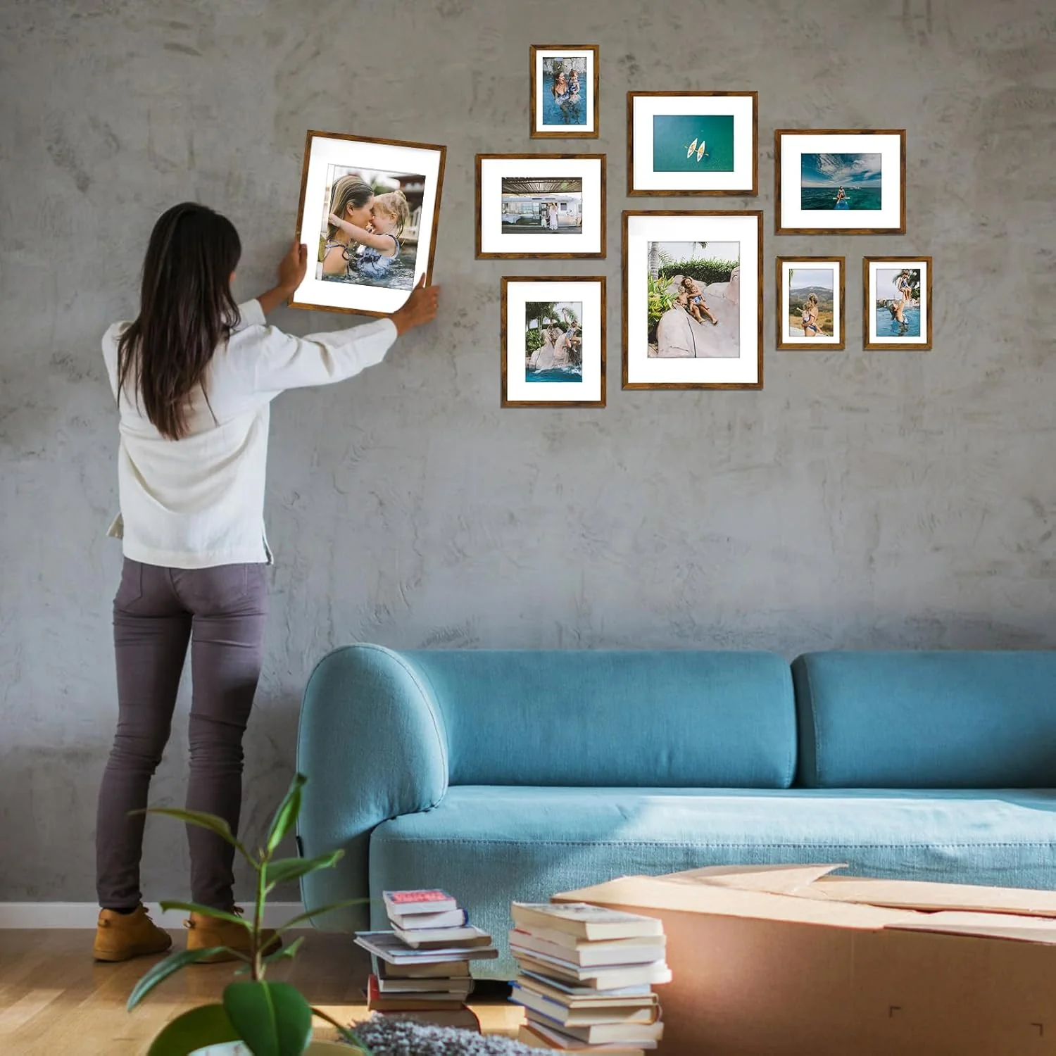 Gallery Picture Frame Set of 14 – Assorted Sizes for Wall Collage - Image 2