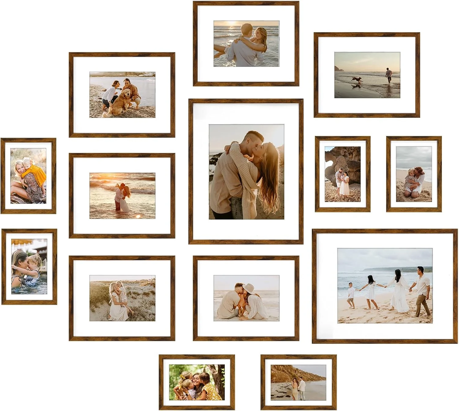 Gallery Picture Frame Set of 14 – Assorted Sizes for Wall Collage - Image 3