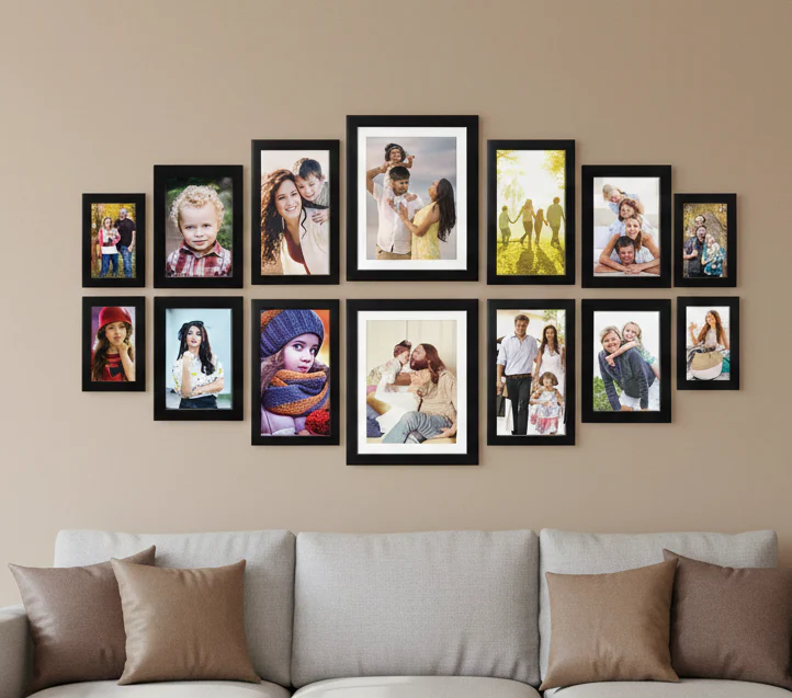 Pack of 14 Collage Frame set (8x10" - 2pc, 6x8" - 4 pc, 5x7" - 4 pc, 4x6" - 4 pc)
