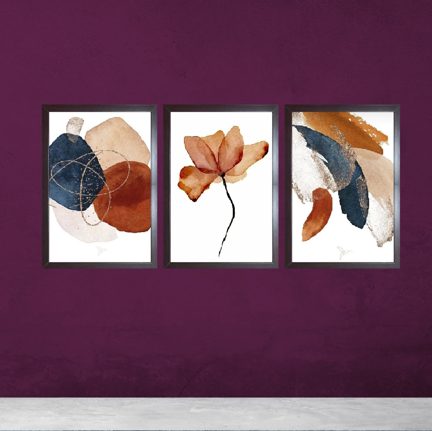 Set of 3 Abstract Photo Frames - Image 3