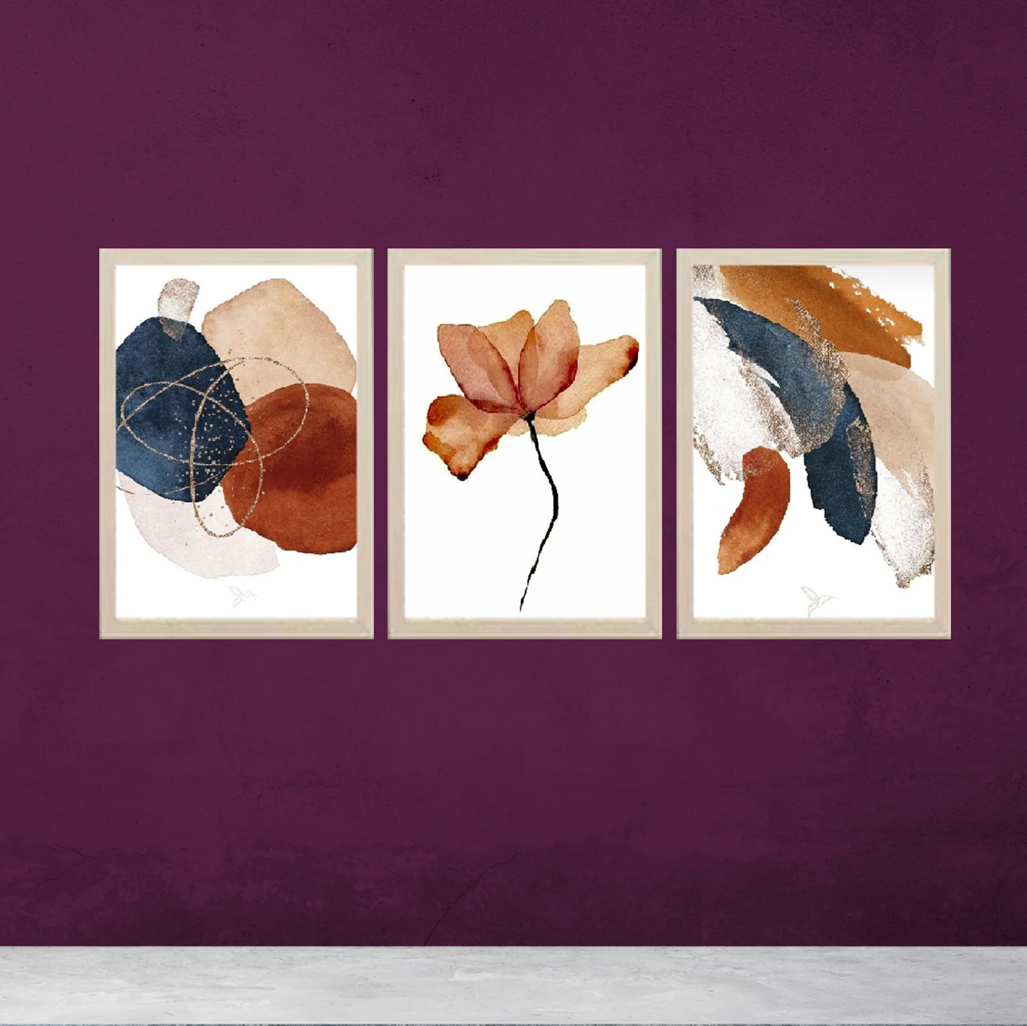Set of 3 Abstract Photo Frames - Image 4