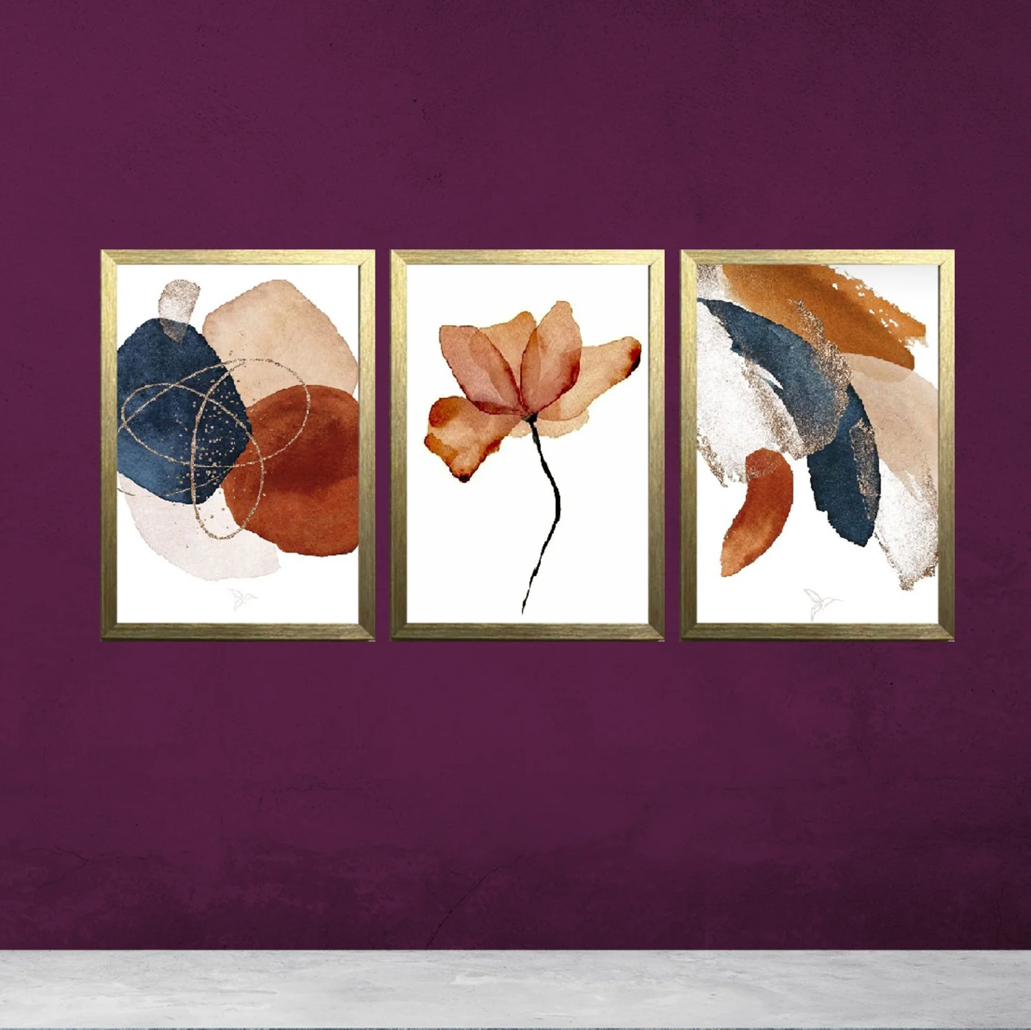 Set of 3 Abstract Photo Frames - Image 5