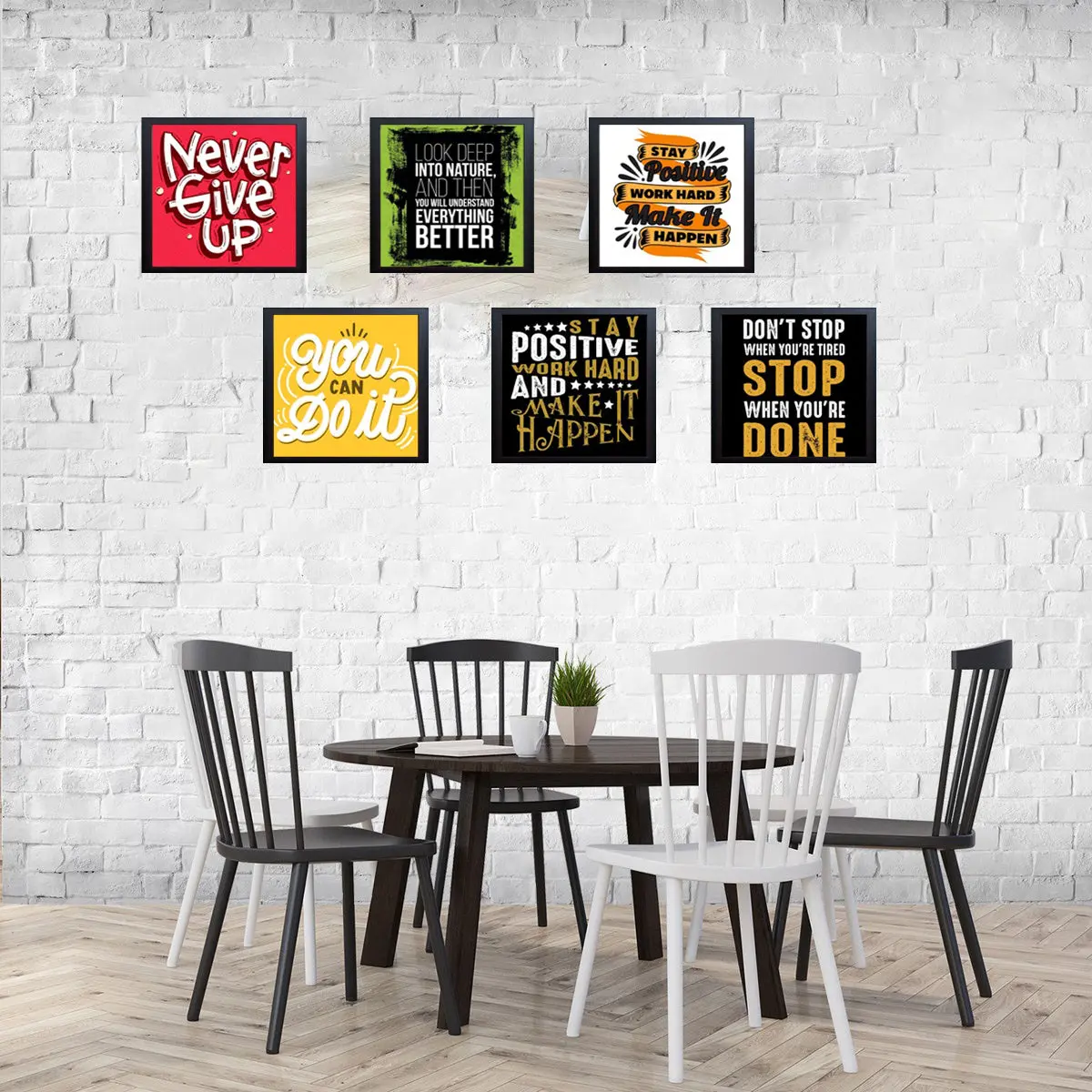 6 Pcs Picture Frames Motivational Quotes For Wall Décor - Image 13