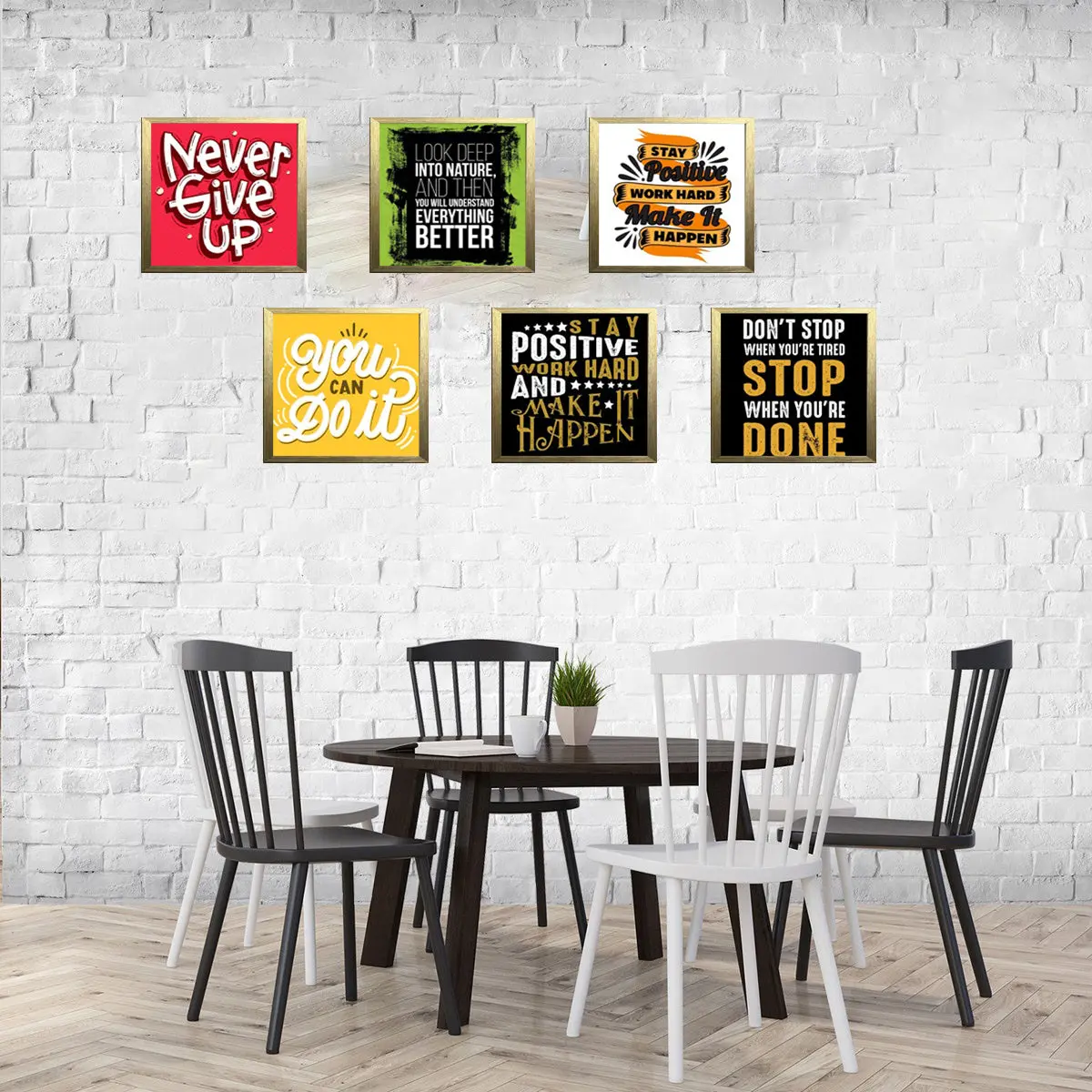 6 Pcs Picture Frames Motivational Quotes For Wall Décor - Image 9