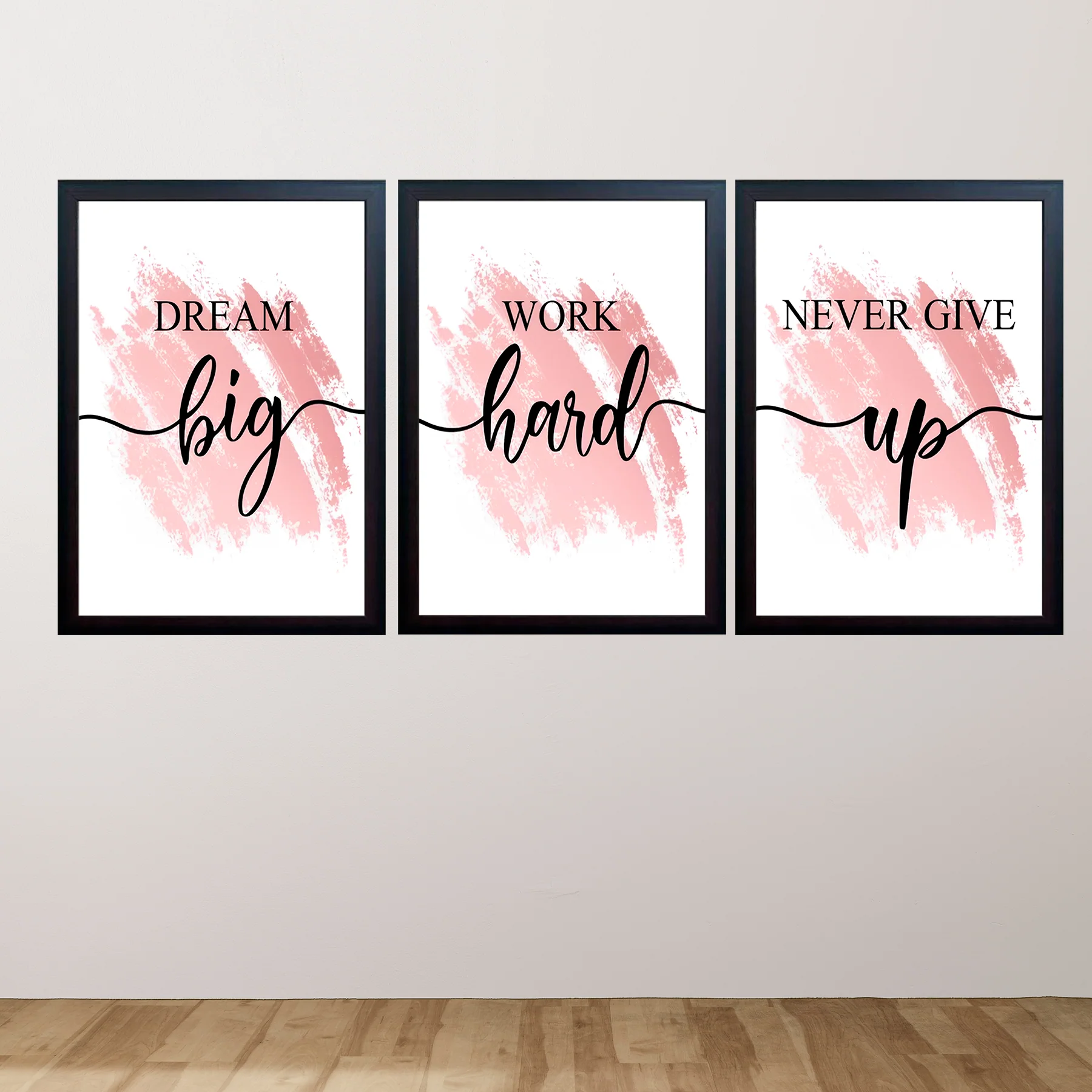 Motivational Quotes frames/ House & Office Decor Set of 3 Frames