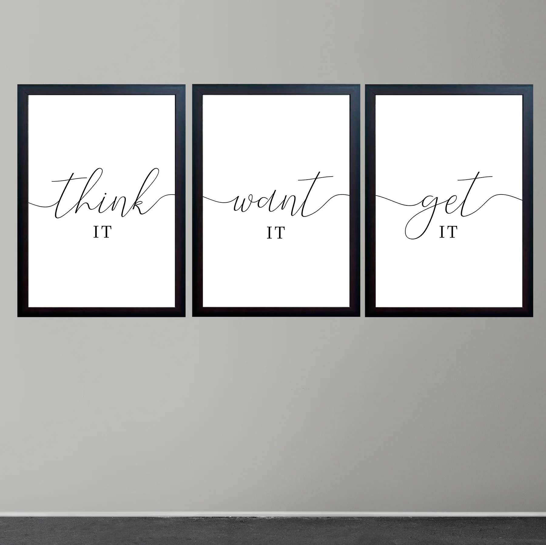 Motivational Quotes frames/ House & Office Decor Set of 3 Frames - Image 2